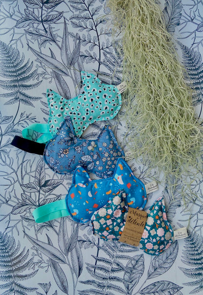 Masque de détente relaxation graines de lin Les Décousues forme originale chat