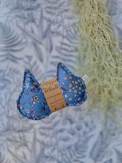 Masque de détente relaxation graines de lin Les Décousues forme originale chat