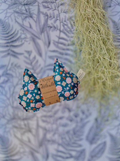 Masque de détente relaxation graines de lin Les Décousues forme originale chat