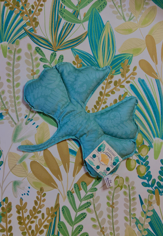 Maxi-Bouillotte sèche – Forme feuille de Ginkgo - Fougère verte
