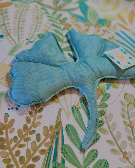 Maxi-Bouillotte sèche – Forme feuille de Ginkgo - Fougère verte