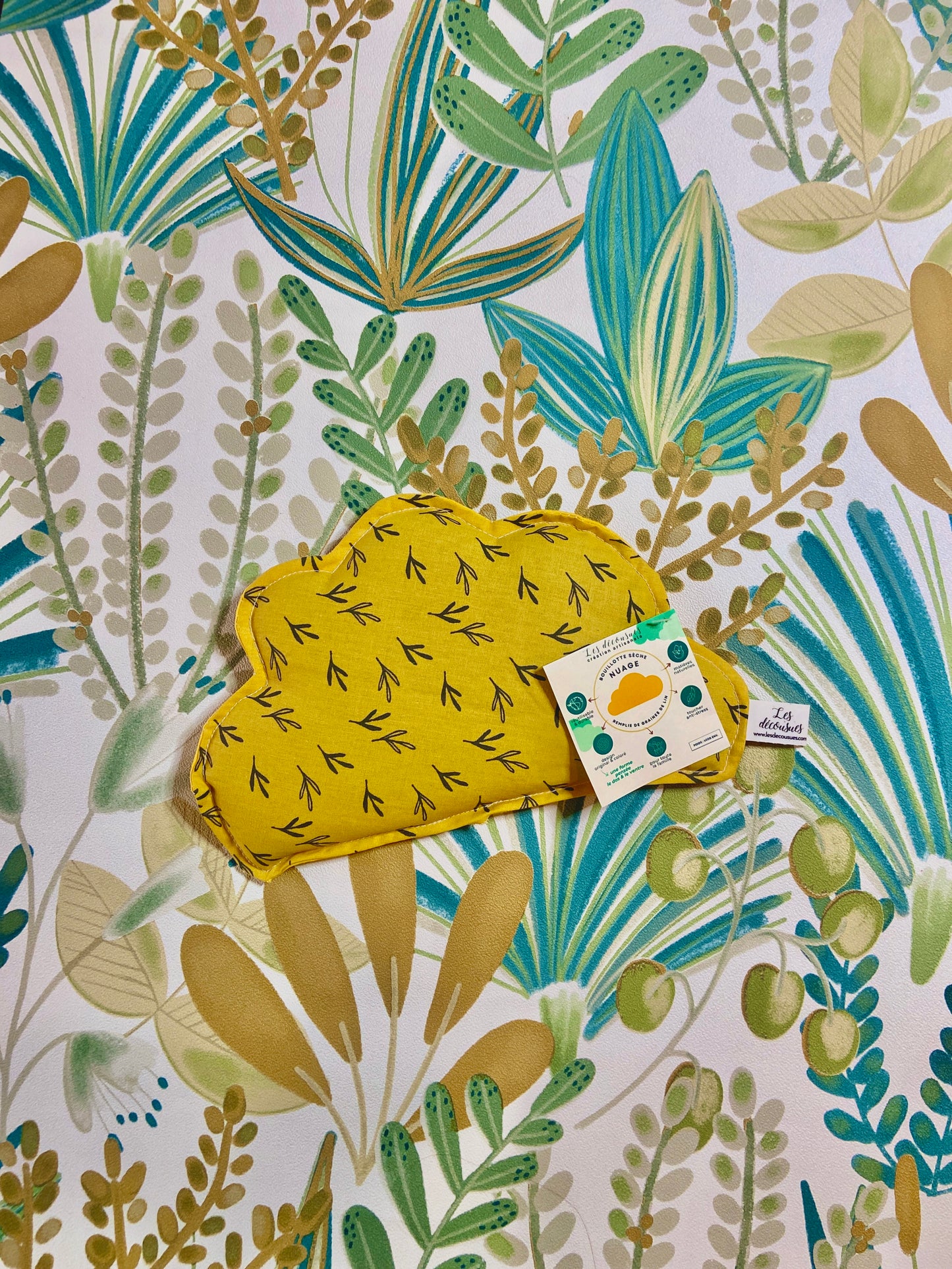 Bouillotte sèche - Zones lombaires & ventre – Forme Nuage - Les végétales